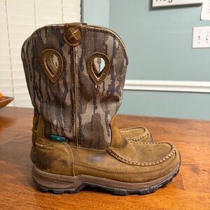 Twisted X Men's Mossy Oak Pull-On Hiker Boots size 9